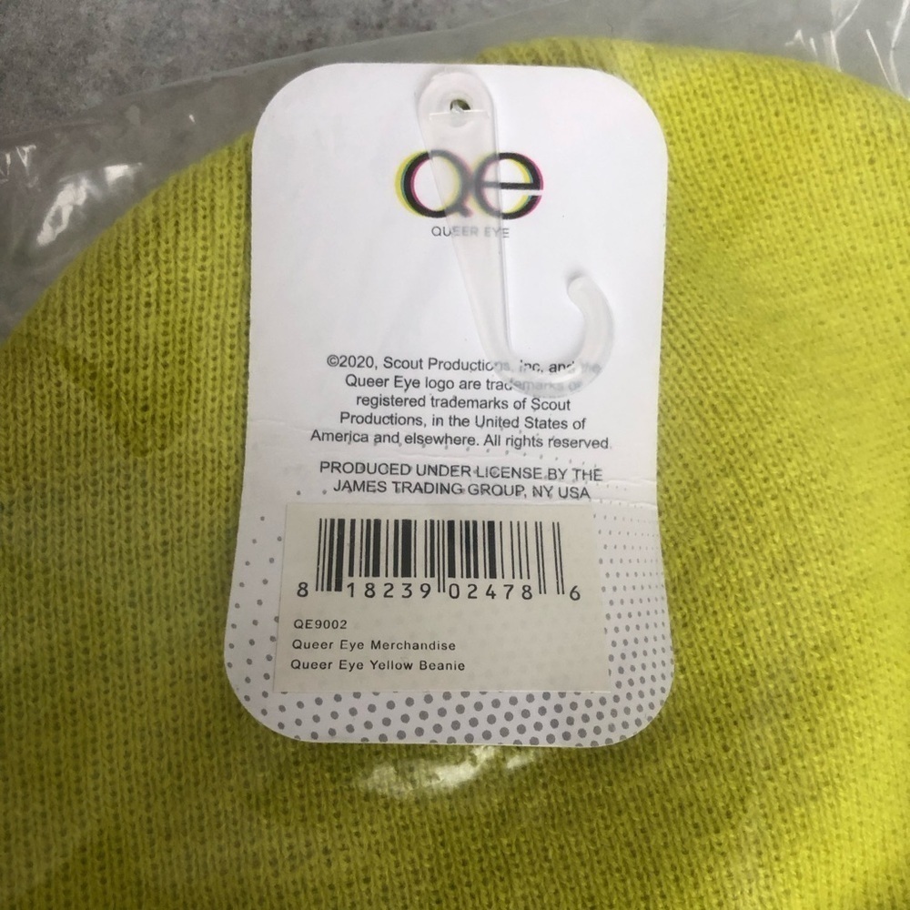 Queer Eye Yellow Chartreuse Knit Beanie Unisex OS - Picture 3 of 5